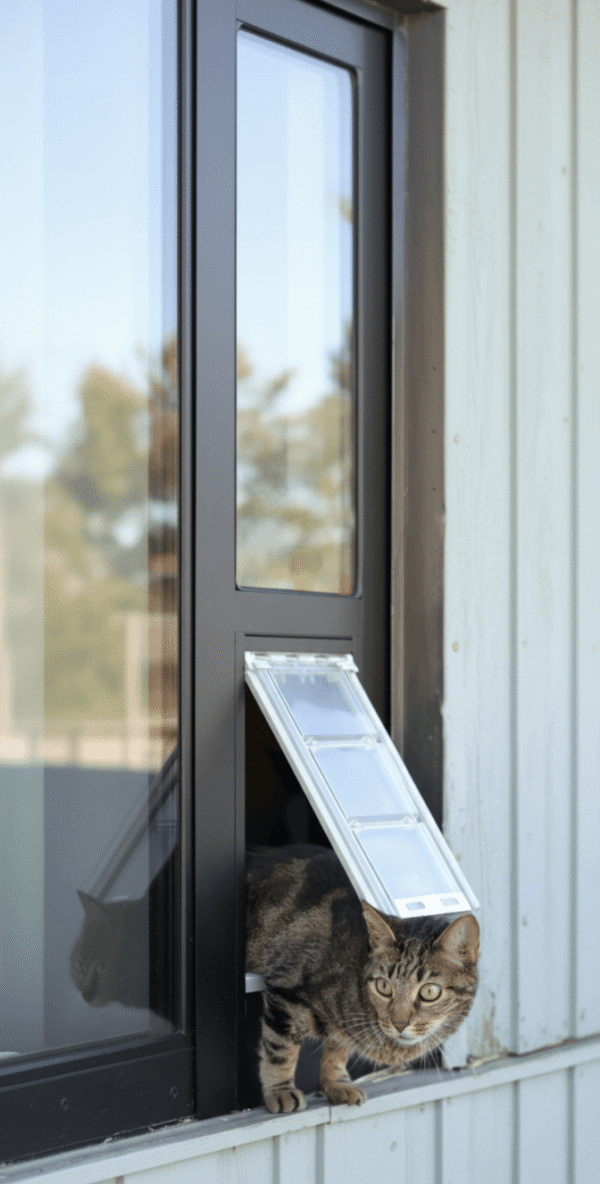 Endura flap side slide window insert