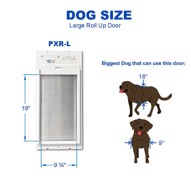 PXR-L LARGE DOOR MOUNT POWER PET ROLL UP WiFi ENABLED PET DOOR - Image 6