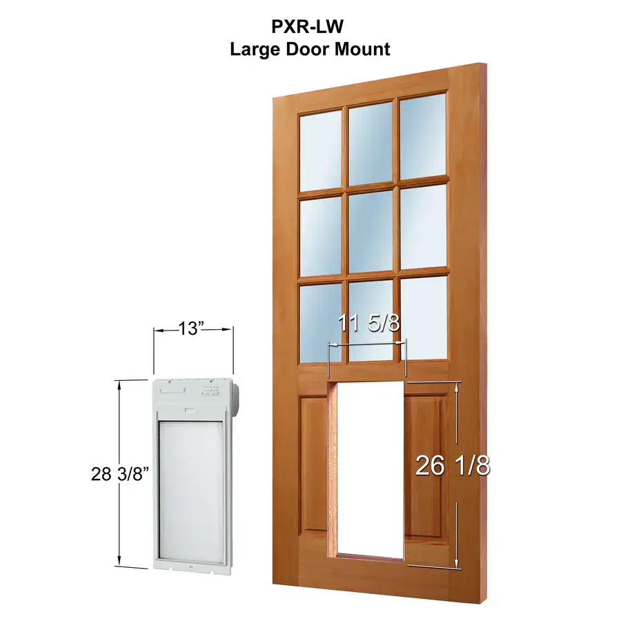 PXR-L LARGE DOOR MOUNT POWER PET ROLL UP WiFi ENABLED PET DOOR - Image 2