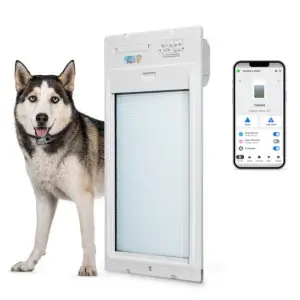 PXR-L LARGE DOOR MOUNT POWER PET ROLL UP WiFi ENABLED PET DOOR